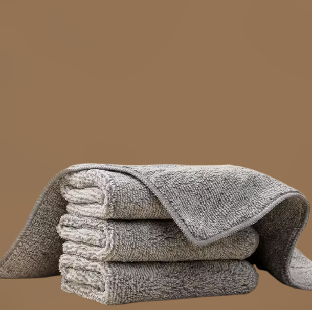 stack of reusable bamboo wiping cloth