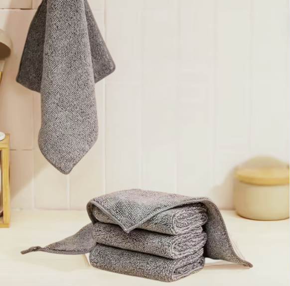 Reusable Bamboo Wiping Cloth, Charcoal